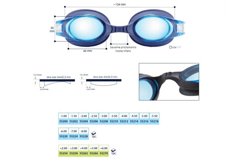 Centrostyle-swimming goggles 55200-55270 more info